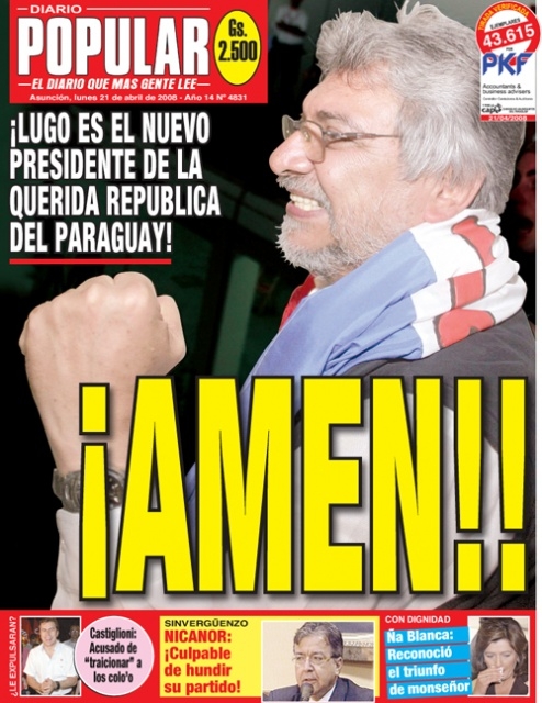 jedna titulni strana v Paraguayi