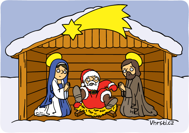 Santa Claus v Betlémě