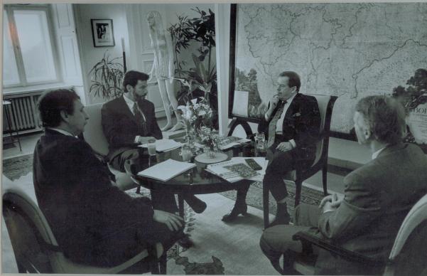 Martin Jan Stransky meets former President Havel