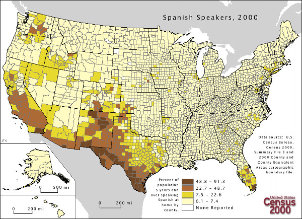 Španělština v USA