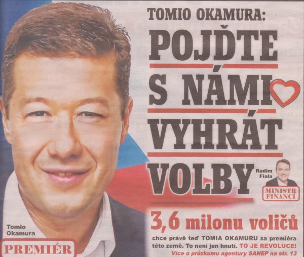 zdroj: Předvolební noviny SPD, bez komentáře.