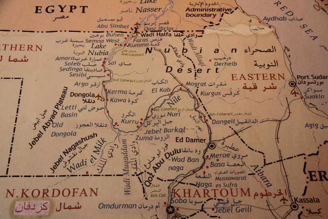 Archeologická mapa severního Súdánu