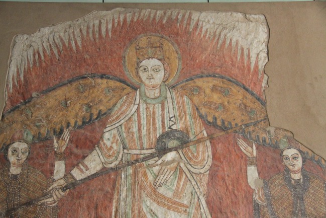 Anděl z 10. století, freska ve sbírkách národního muzea v Chartúmu