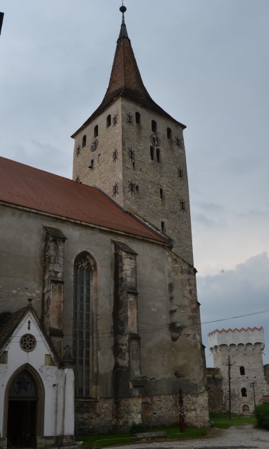 Aiud, opevněný kostel ze 14. století