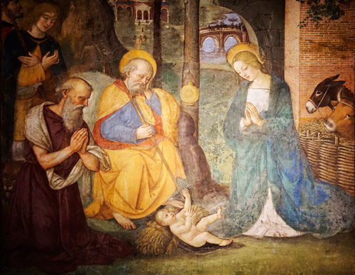 Obraz Narození Páně z římského kostela S. Maria del Popolo