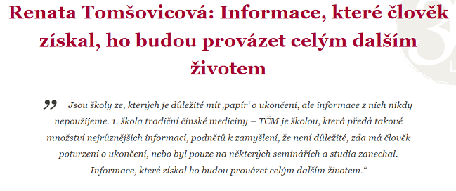 Zdroj: www.tcm.cz/n/reference-renata-tomsovicova-zaklady-tcm. Odkazuji na svůj blog Něco na tom asi bude.