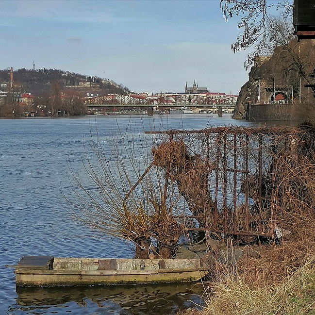 Panorama Vltavy od Českého Yacht Klubu, foto 2023