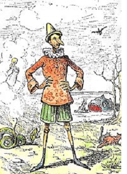 Německé vydání Pinocchiových dobrodružství - 1883 - zdroj: wikipedia